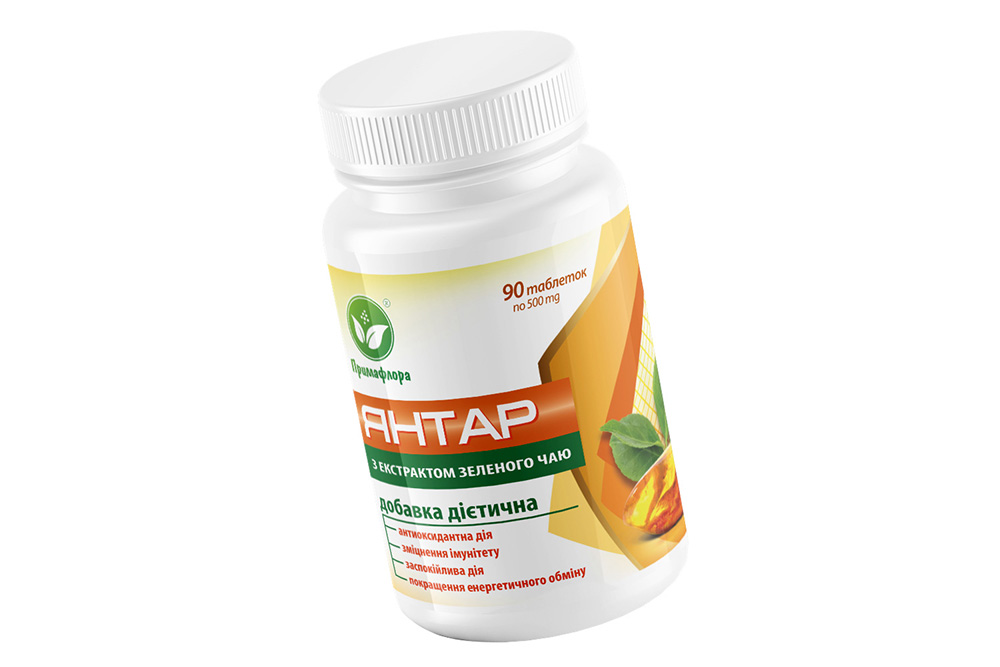 Янтар з екстрактом зеленого чаю
